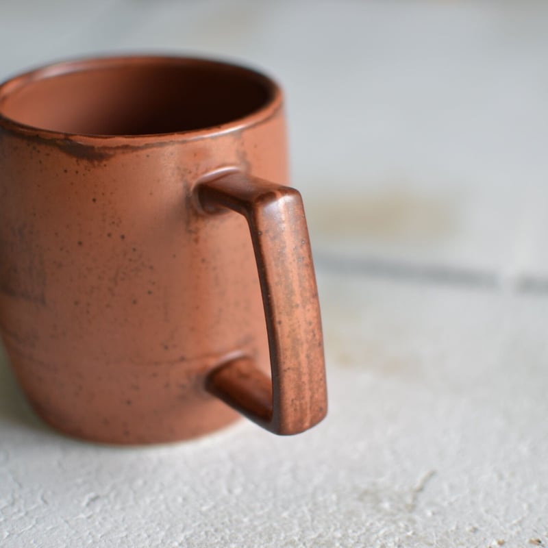 確認用　マグカップ 無名異焼 玉堂窯元＞マグカップ (極光天目) S型 | 新潟県佐渡市 | 三越