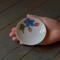豆皿　紅葉苺
