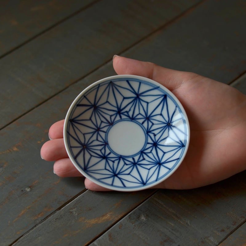 豆皿 麻の葉紋（青、赤） | ZOE L'Atelier de Poterie