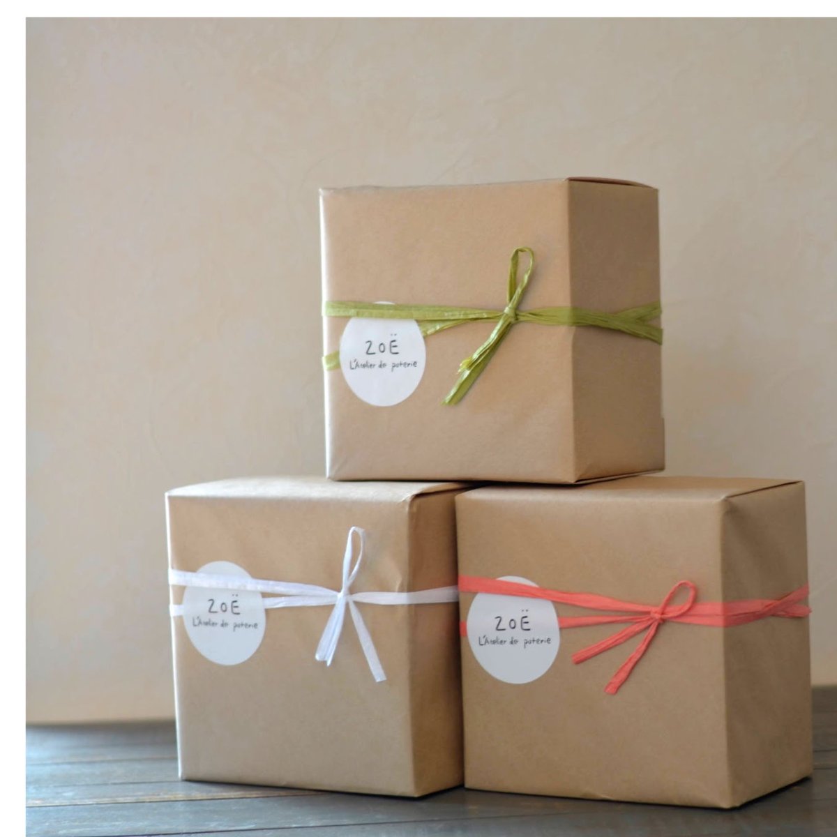 ギフトラッピング | ZOE L'Atelier de Poterie