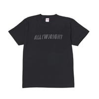 AWオリジナルTシャツ(黒×黒)