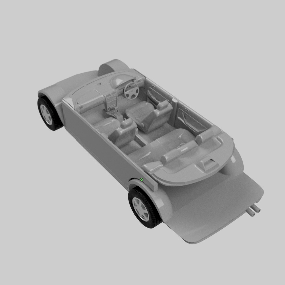 1/24スケール カーモデルキットタイプ「H-CBAC」 | スケールモデル素材fab