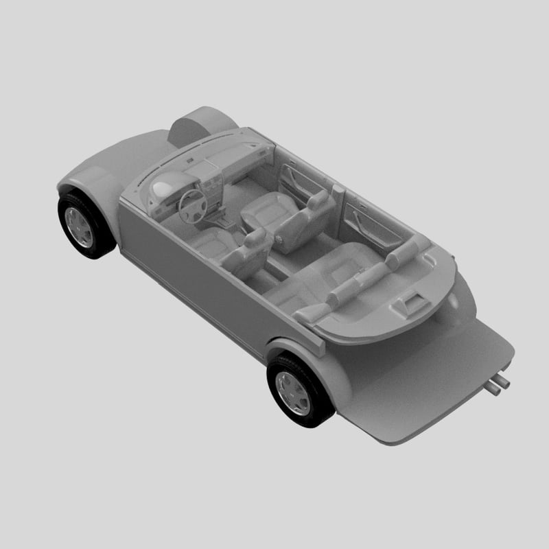 1/24スケール カーモデルキット タイプ「H-CBAC 左ハンドル 