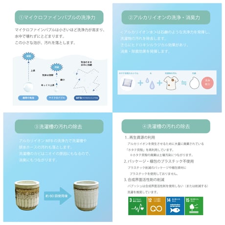 【ナノバブル×ホタテパウダーでエコ洗濯】バブッシュC（Cashellセット）