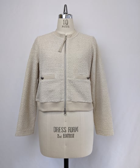 TWEED ZIP LIGHT JACKET