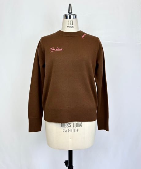 'JEUNE'LOGO EMBROIDERY KNIT