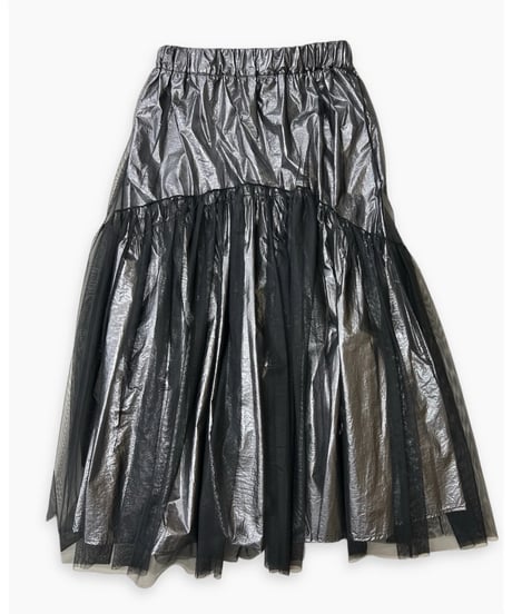 TULLE METALLIC SKIRT