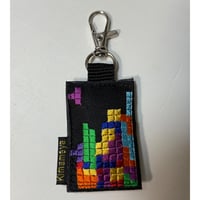シュールな刺繍ワッペンキーホルダー(G-149 テトリス