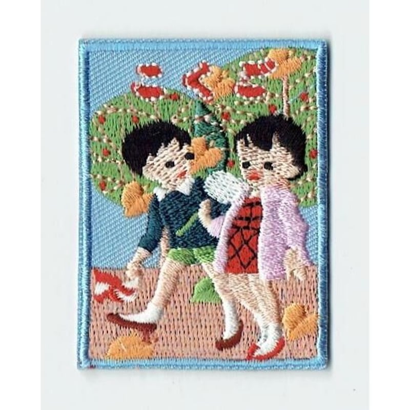 シュールな刺繍ワッペンキーホルダー(G−002国語教本) | Kimamaya