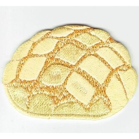 シュールな刺繍ワッペンキーホルダー(F−021メロンパン)