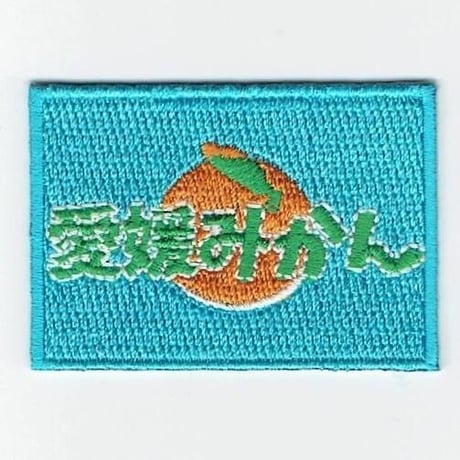 シュールな刺繍ワッペンキーホルダー(F−108愛媛みかん)