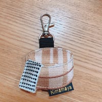 シュールな刺繍ワッペンキーホルダー(G−119風呂桶)