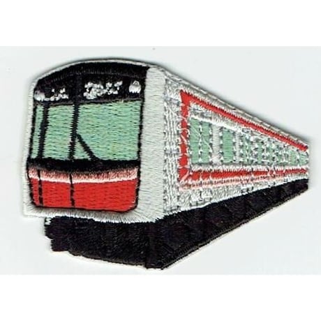 シュールな刺繍ワッペンキーホルダー(V−005電車地下鉄)