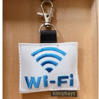 シュールな刺繍ワッペンキーホルダー(G-065Wi-Fi)