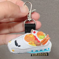 シュールな刺繍ワッペンキーホルダー(F−123お子様ランチ)