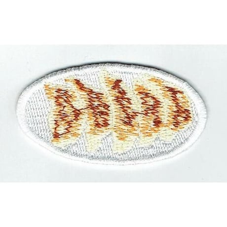 シュールな刺繍ワッペンキーホルダー(F−127餃子)