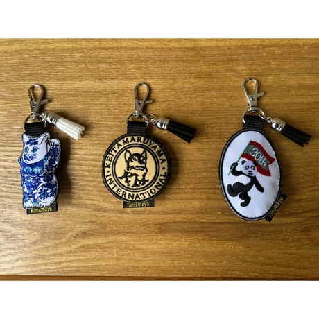 【限定数終了】KEITAMARUYAMA30thコラボレーションinラフォーレ原宿　刺繍ワッペンキーホルダー(招き猫)