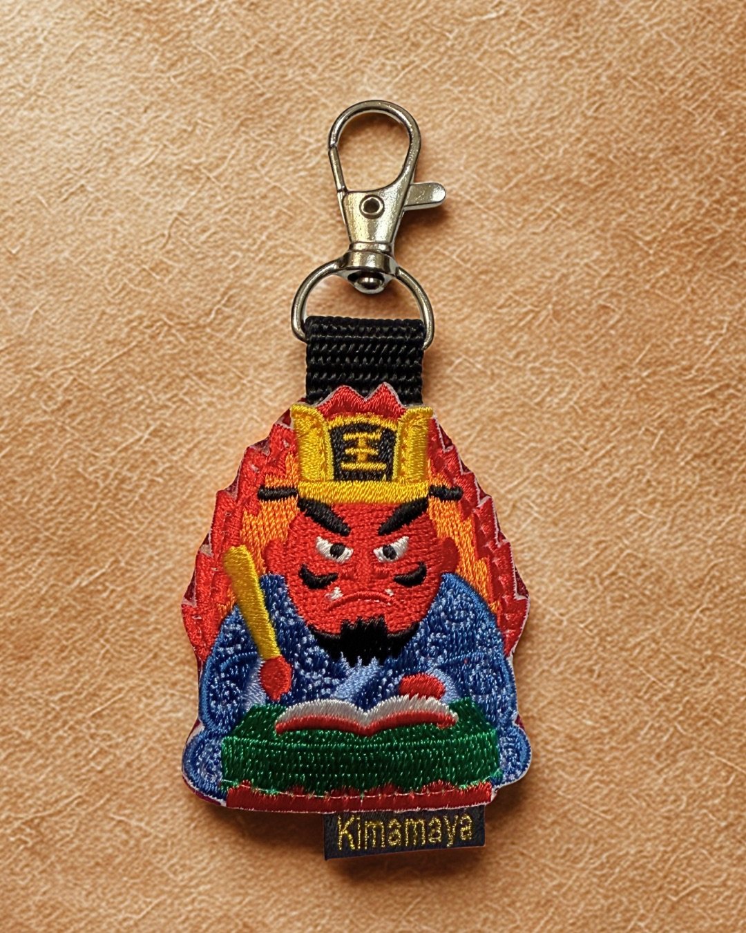 シュールな刺繍ワッペンキーホルダー( G-159 閻魔大王) | Kimamaya T&K'