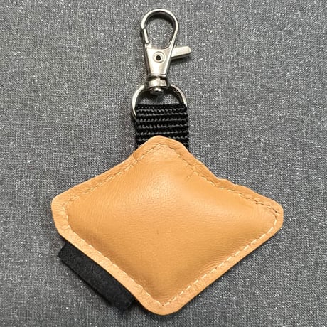 シュールな刺繍ワッペンキーホルダー( F-157 ピザトースト)