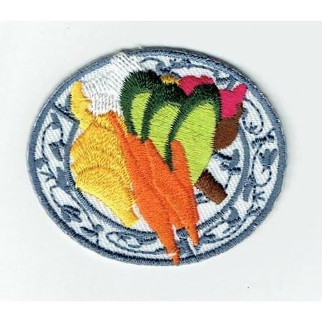 シュールな刺繍ワッペンキーホルダー(F−59漬物)