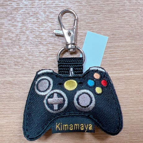 シュールな刺繍ワッペンキーホルダー(G-028コントローラー)