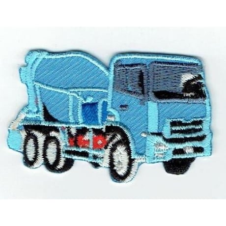 シュールな刺繍ワッペンキーホルダー(V−033コンクリートミキサー車)