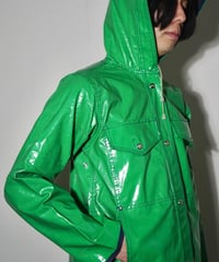 70s vtg LOT ONE rubber rain jacket