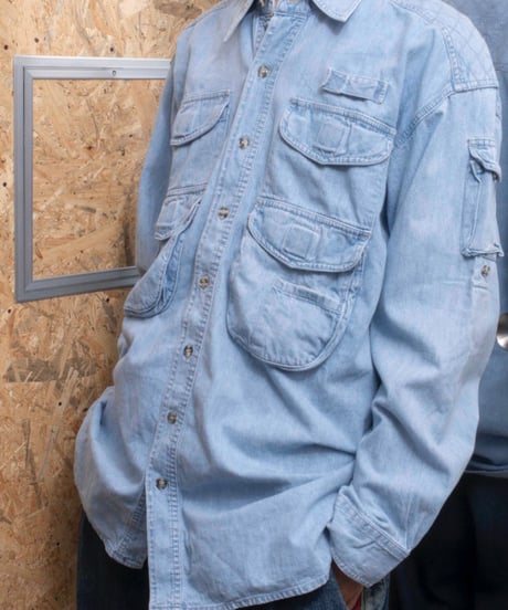 90s Bimini Bay multipocket denim shirts