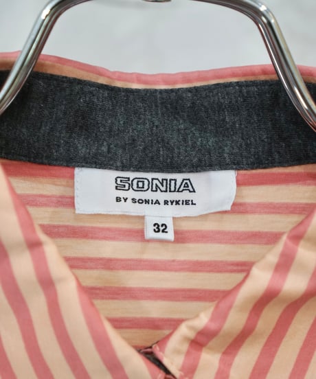 Sonia by SONIA RYKIEL draw cord border shirts