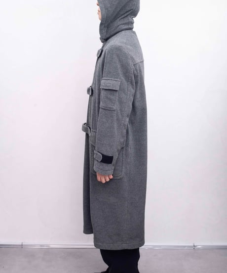 JUN MEN 90s velcro wool long coat