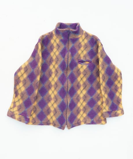 00s A.P.C argyle wool felt jacket