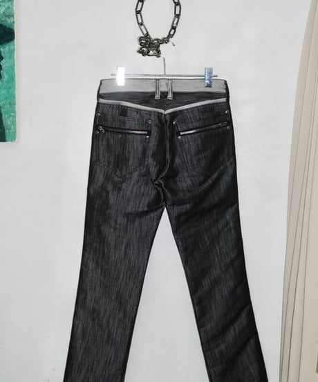 00s KATHARINE HAMNETT silver line jeans