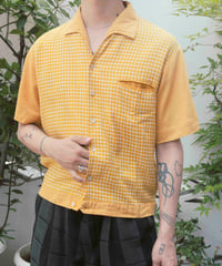 70s vtg open collar summer shirts