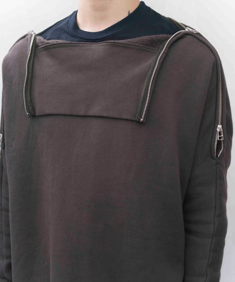 Hussein Chalayan double zip design sweat