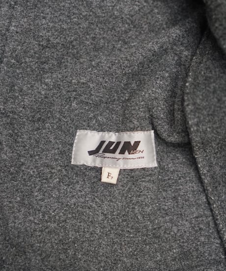 JUN MEN 90s velcro wool long coat