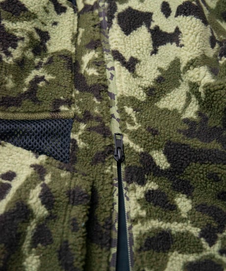 NIKE × MATTHEW M WILLIAMS diagonal zip fleece camo jacket