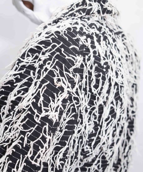 unknown shawl collar tree tailored jacket