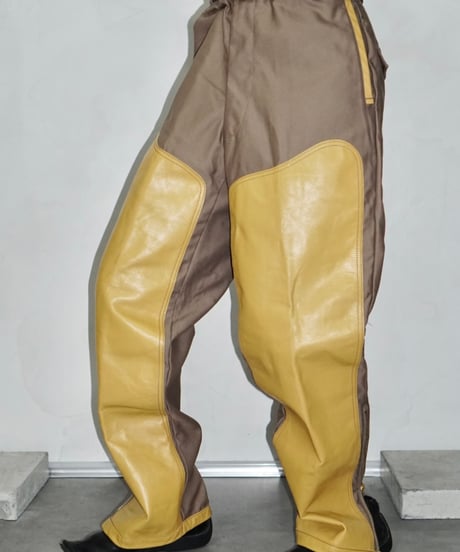 90s vtg leather docking hunting slacks
