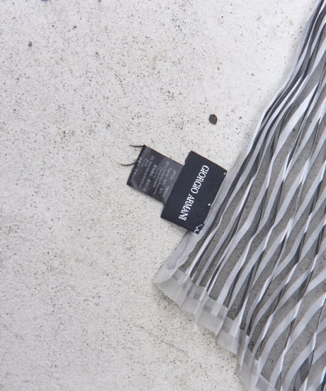 GIORGIO ARMANI pleats scarf