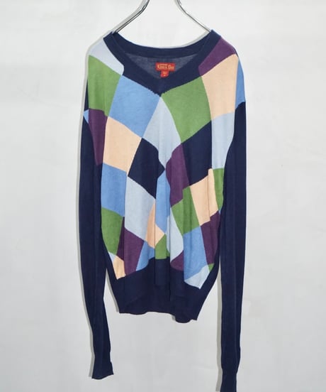 90s Lion's Den argyle acrylic knit