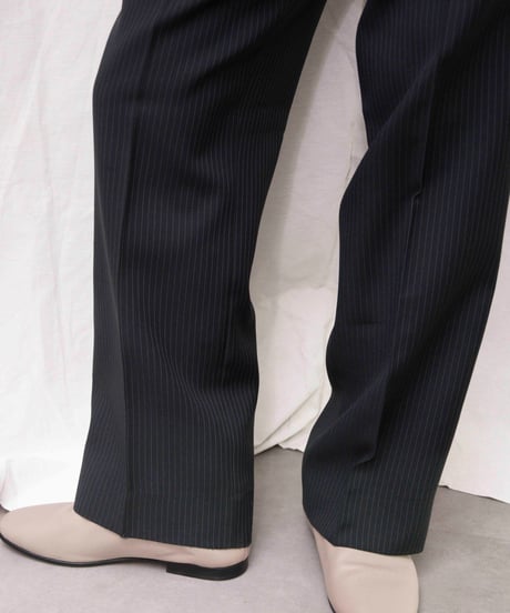 70s vtg pinhead stripe wide slacks
