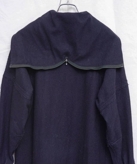 50s vtg daniel hechter reversible sailor long coat