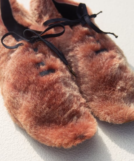 sheep fur dress shoes