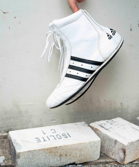 90s adidas leather boxing shoes