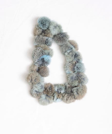 pom pom fur snood