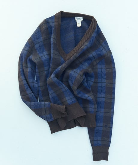 HERMES Paris 1980s damaged wool knit