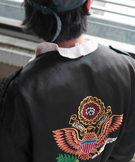 60s vtg Germany vtg satin souvenir jacket