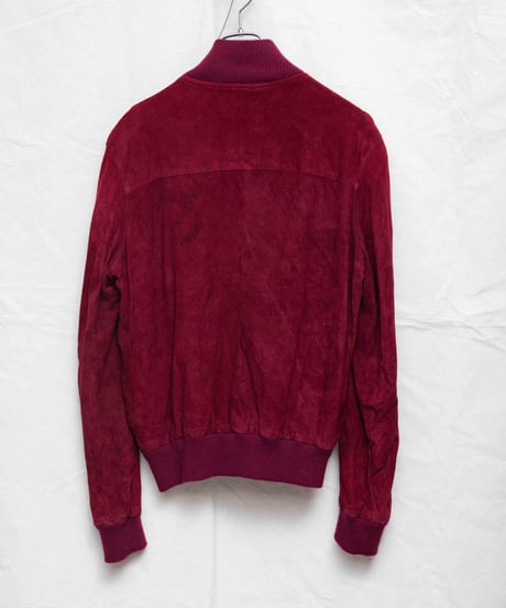 90s Euro vtg burgundy suede jacket
