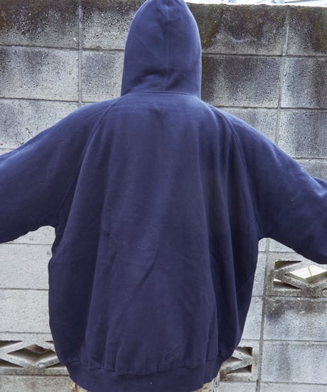 90s 3XL big zip-up hoodie