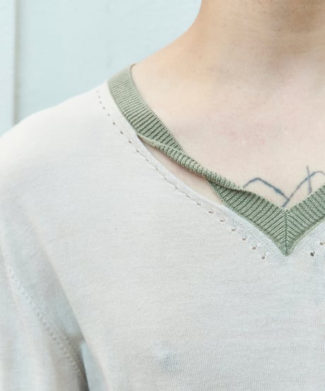KRIS VAN ASSCHE twisted neck knit